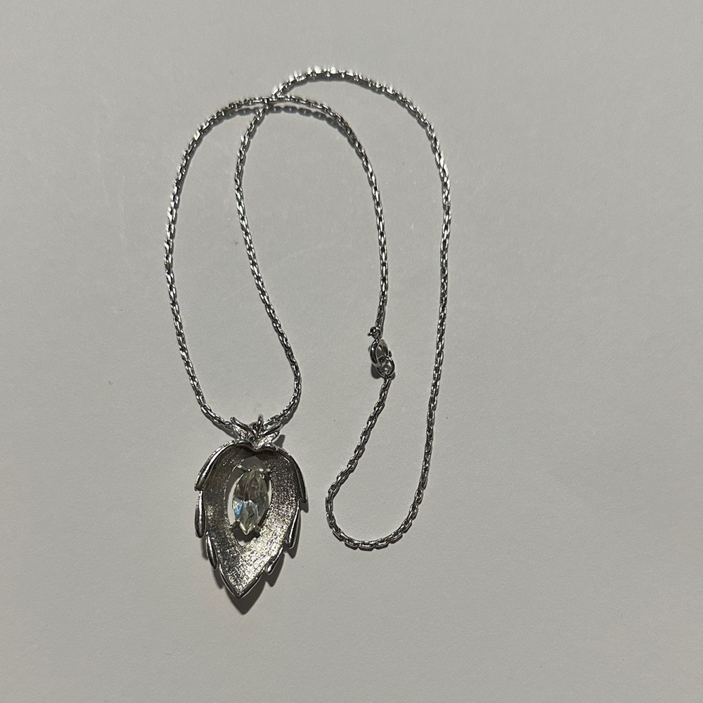 VTG Sarah Cov  Silver Pendant Necklace